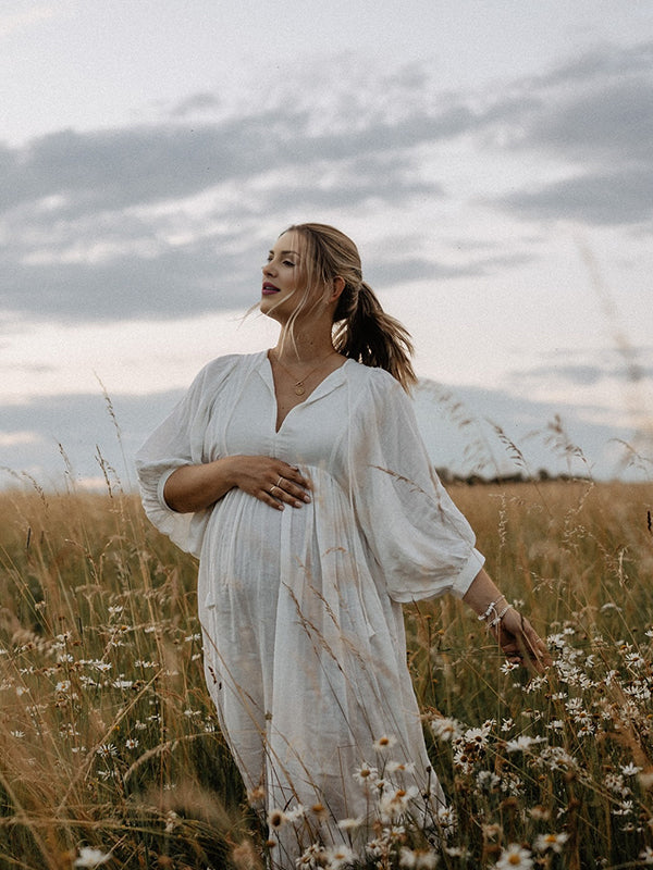 boho maternity maxi dress Boho Maternity Dress for Photo Shoot Boho Maxi Dress Beach Wedding YW230308 10 / Picture Color
