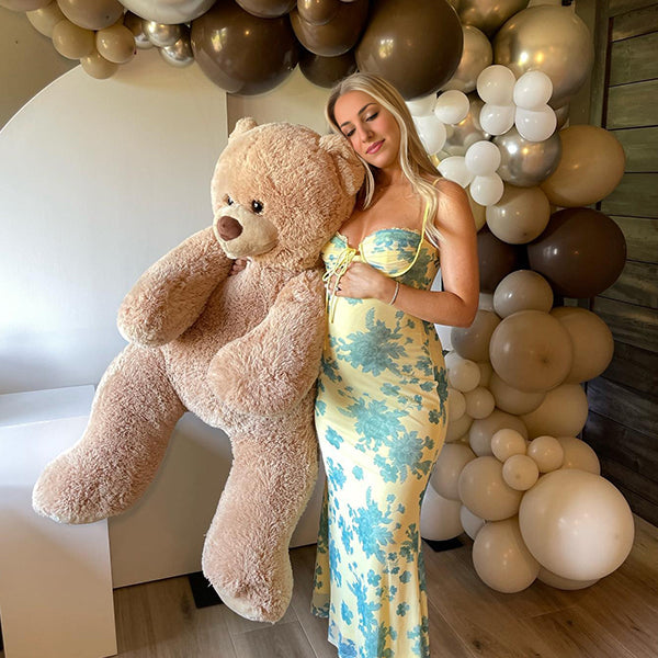 Momsmood Light Yellow Mermaid Cami Flowers Lace Tie Sweetheart Neckline Bodycon Cute Baby Shower Maternity Maxi Dress