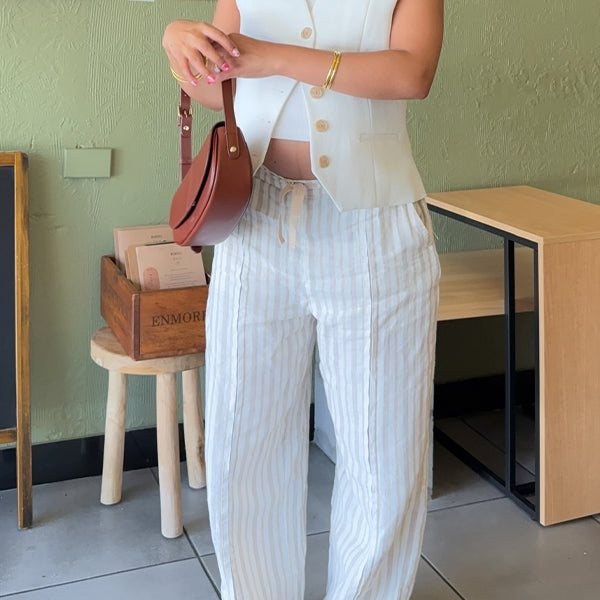Momsmood White Single Breasted Buttons Waistcoat Adjust Waist Photoshoot Maternity Other Tops
