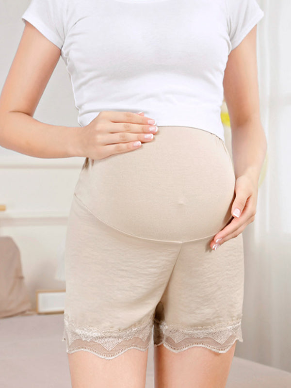 Momsmood Lace High Waisted Maternity Bottoms