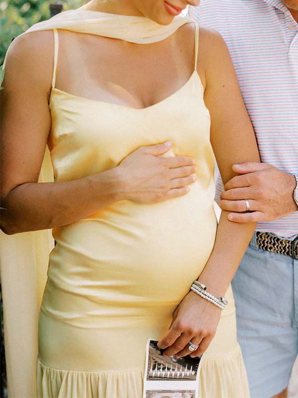 Yellow Wrap Chiffon Splicing Flowy Photoshoot Maternity Maxi Dress