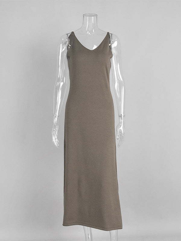 Momsmood Knit 2 Pieces Knit Belted Photoshoot Maternity Maxi Sweater Dress