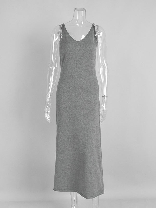 Momsmood Knit 2 Pieces Knit Belted Photoshoot Maternity Maxi Sweater Dress