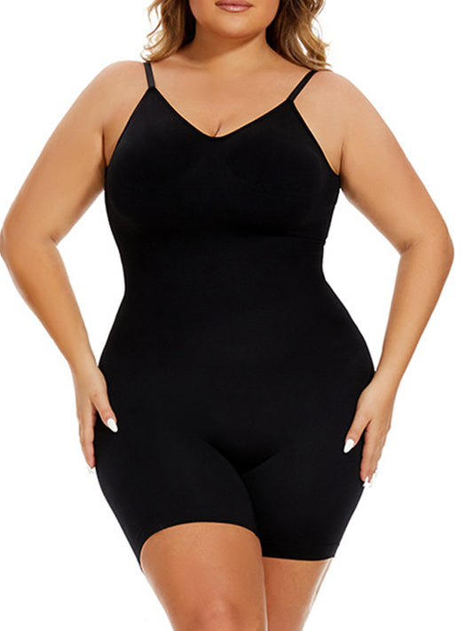 Momsmood Open Back Spaghetti Straps Catsuit Maternity Jumpsuits