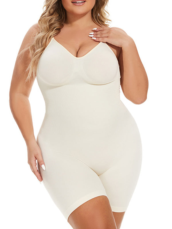 Momsmood Open Back Spaghetti Straps Catsuit Maternity Jumpsuits